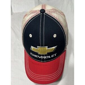 H3 Headwear Chevrolet Chevy Logo Snapback Cap Adult Adjustable Blue Red Hat